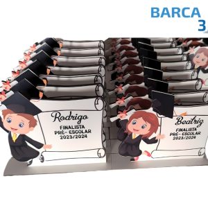 Placa Personalizada Finalista em MDF — Menino ou Menina